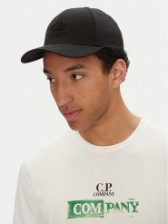 C.P. Company Czapka z daszkiem 18CMAC282A006288A Czarny. Czarne czapki z daszkiem C.P. Company, bez wzorów, z bawełny. Za 379.99 zł.