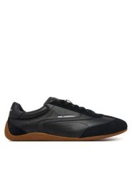 KARL LAGERFELD Sneakersy Devon KL54415 Czarny. Czarne buty sportowe casual KARL LAGERFELD, bez wzorów, ze skóry, bez zapięcia. Za 879.99 zł.