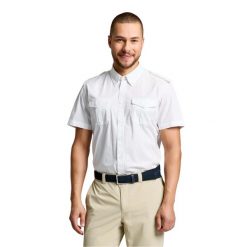 Koszula Jachtowa Slam Deck Dorosłych. Białe koszule SLAM, m, bez wzorów, z bawełny, bez kołnierzyka, bez ramiączek. Za 386.99 zł.
