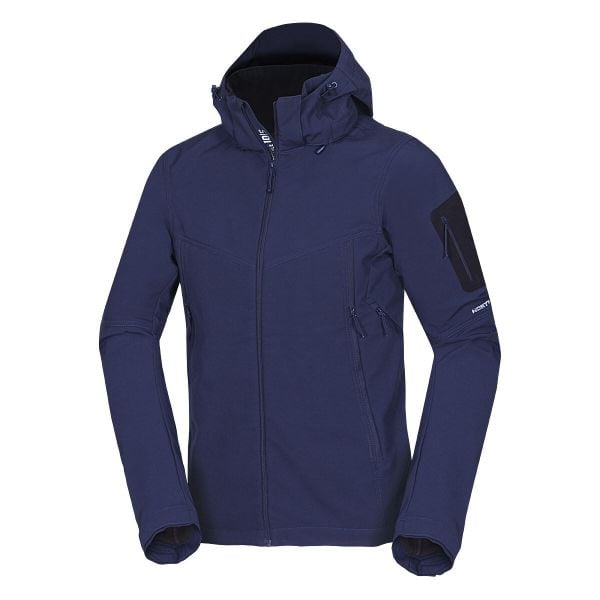 Kurtka softshell męska Northfinder Abner bluenights. Niebieskie kurtki Northfinder, l, bez wzorów, z softshellu, bez kaptura. Za 377.57 zł.