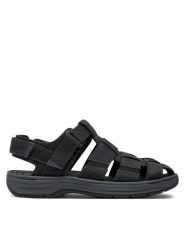 Clarks Sandały Saltway Cove 26176899 Czarny. Czarne sandały Clarks, ze skóry, bez zapięcia. Za 459.99 zł.