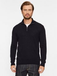 United Colors Of Benetton Sweter 1002U200U Czarny Regular Fit. Czarne swetry rozpinane United Colors Of Benetton, m, bez wzorów, z wełny, bez kołnierzyka, bez ramiączek. Za 349.99 zł.