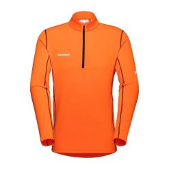 Bluza trekkingowa męska Mammut Aenergy ML Half Zip Pull. Brązowe bluzy Mammut, na zimę, m, bez wzorów, bez kaptura. Za 329.99 zł.