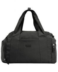 Torba sportowa WINGS SOLENNE z kieszenią na buty i pasem na walizkę BLACK. Czarne torby na ramię Wings, bez wzorów, z materiału, na ramię, bez dodatków. Za 129.90 zł.