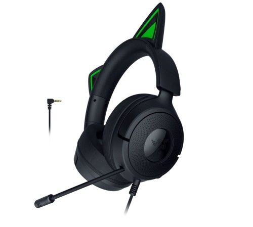 Zestaw słuchawkowy Razer Gaming Kraken Kitty V3 X Przewodowe Nauszne Mikrofon Czarny. Czarne słuchawki nauszne RAZER. Za 329.99 zł.