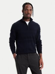 BOSS Sweter H-Fine 50571269 Granatowy Regular Fit. Niebieskie swetry rozpinane Boss, m, bez wzorów, z wełny, bez kołnierzyka, bez ramiączek. Za 899.99 zł.