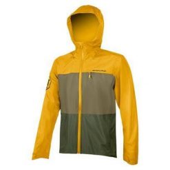 Kurtka rowerowa męska Endura Singletrack II Waterproof. Żółte kurtki ENDURA, m, bez wzorów, bez kaptura. Za 649.99 zł.