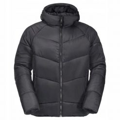 KURTKA MĘSKA ZIMOWA Jack Wolfskin EISBACH JKT Z KAPTUREM CZARNA. Czarne kurtki Jack Wolfskin, na zimę, l, bez wzorów, z kapturem. Za 928.99 zł.