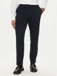 Boss Chinosy C-Genius 50521043 Granatowy Slim Fit. Niebieskie eleganckie spodnie Boss, m, z bawełny. Za 289.99 zł.