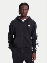 Adidas Bluza Essentials 3-Stripes JD1870 Czarny Regular Fit. Czarne bluzy Adidas, m, bez wzorów, z bawełny, bez kaptura. Za 249.99 zł.