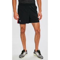 Under Armour - Szorty. Czarne krótkie spodenki sportowe Under Armour, xl, bez wzorów, z materiału. W wyprzedaży za 119.90 zł.