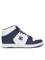 DC Sneakersy Manteca 4 Hi ADYS100743-WNY Biały. Białe buty sportowe casual DC, bez wzorów, ze skóry, bez zapięcia. Za 259.99 zł.