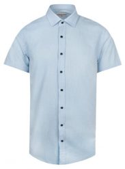 Letnia, Weekendowa Koszula Bawełniana - Pako Jeans - Błękitna. Niebieskie koszule Pako Jeans, na lato, m, bez wzorów, z bawełny, bez kołnierzyka, bez ramiączek. Za 169.00 zł.
