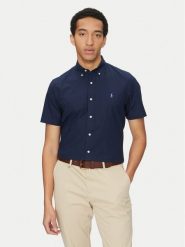 Polo Ralph Lauren Koszula 710945315002 Granatowy Custom Fit. Niebieskie koszule Polo Ralph Lauren, m, bez wzorów, z bawełny, bez kołnierzyka, bez ramiączek. Za 339.99 zł.