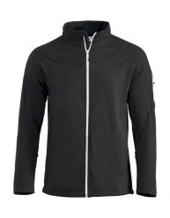 Clique Ducan rozpinana kurtka unisex z poliestru szczotkowanego – black. Czarne kurtki CLIQUE, l, bez wzorów, bez kaptura. Za 242.08 zł.