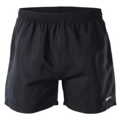 Szorty Hi-Tec Matt. Czarne krótkie spodenki sportowe Hi-tec, l, bez wzorów, z materiału. Za 44.99 zł.
