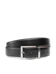 Semi Line Pasek Męski P8231-0 Czarny. Czarne paski Semi-line, bez wzorów, ze skóry. Za 59.99 zł.