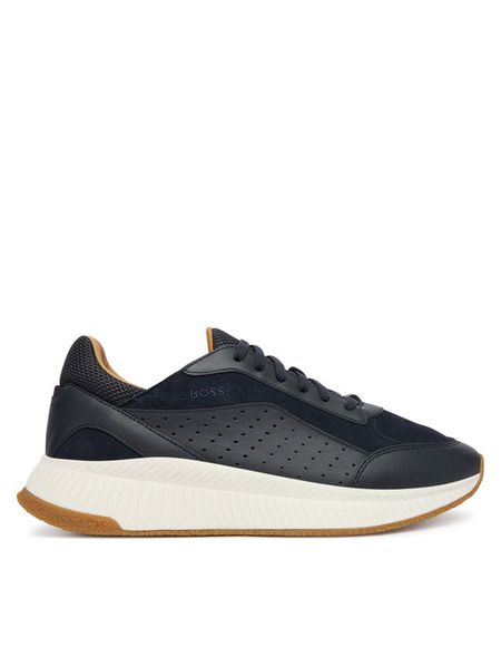 BOSS Sneakersy Ttnm Evo 50557865 Granatowy. Niebieskie buty sportowe casual Boss, bez wzorów, ze skóry, bez zapięcia. Za 777.99 zł.