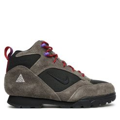 Trekkingi Nike. Szare buty trekkingowe Nike, bez wzorów, bez zapięcia. Za 519.99 zł.