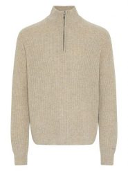 Polo Sylt Wełniany sweter w kolorze beżowym rozmiar: XL. Brązowe swetry nierozpinane Polo Sylt, xl, bez wzorów, prążkowane, bez kołnierzyka, bez ramiączek. Za 157.35 zł.