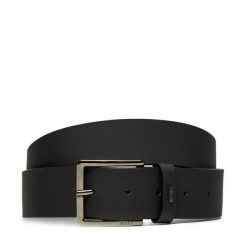 Pasek Męski BOSS. Czarne paski Boss, bez wzorów. Za 319.99 zł.