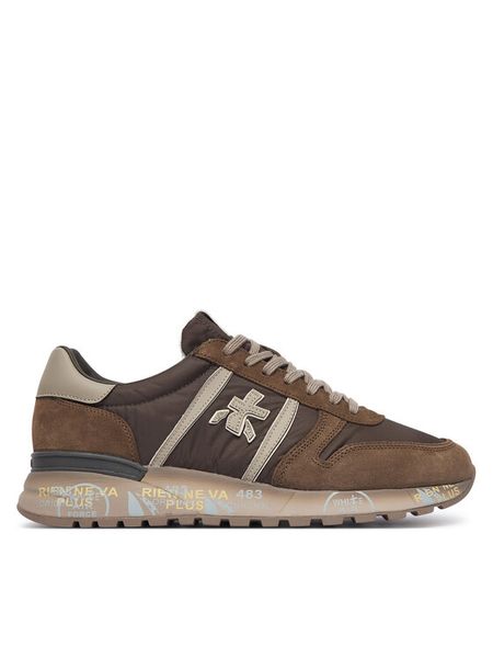 Premiata Sneakersy Lander Var 8410 Brązowy. Brązowe buty sportowe casual Premiata, bez wzorów, ze skóry, bez zapięcia. Za 1,239.00 zł.