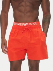 Emporio Armani Szorty kąpielowe EM000686 AF12329 U5026 Czerwony Regular Fit. Czerwone kąpielówki Emporio Armani, m, bez wzorów, z syntetyku. Za 339.99 zł.