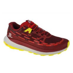 Buty Męskie Bieganie Ultra Glide. Czerwone buty turystyczne Salomon, bez wzorów, z gumy, bez zapięcia, do biegania. Za 684.99 zł.