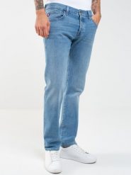 Jeansy męskie z prostą nogawką niebieskie Ronald 207. Niebieskie jeansy BIG STAR, l, z obniżonym stanem. Za 299.99 zł.