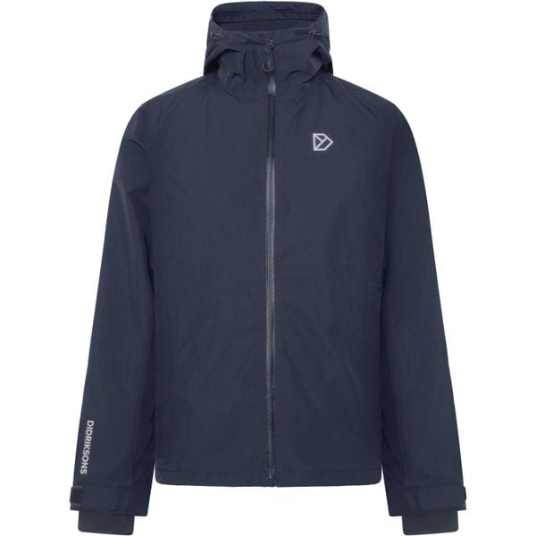 Kurtka z kapturem Didriksons Trien. Niebieskie kurtki Didriksons, bez wzorów, z puchu, z kapturem. W wyprzedaży za 616.50 zł.