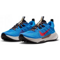 Buty sportowe do biegania męskie Nike Juniper Trail 2. Niebieskie buty do biegania Nike, bez wzorów, bez zapięcia, do biegania. Za 325.60 zł.