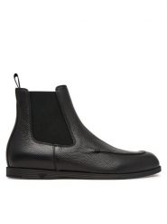 Emporio Armani Sztyblety EM006203 AF28416 UC001 Czarny. Czarne botki sznurowane Emporio Armani, bez wzorów, ze skóry, bez obcasa, bez zapięcia. Za 2,339.00 zł.