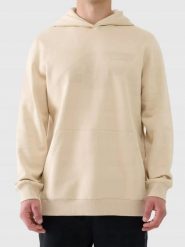 BLUZA MĘSKA DRESOWA 4F Z KAPTUREM KANGURKA TSWSM1980 KOLOR BEŻOWY. Brązowe bluzy z kapturem 4F, l, bez wzorów, z bawełny, z kapturem. Za 169.99 zł.