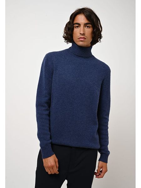 AUTHENTIC CASHMERE Kaszmirowy golf "Martin" w kolorze granatowym rozmiar: S. Niebieskie golfy AUTHENTIC CASHMERE, s, bez wzorów, z kaszmiru, bez ramiączek. Za 630.99 zł.