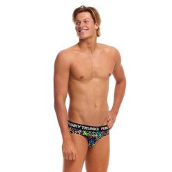 Bielizna slipy majtki bawełniane elastyczne męskie Funky Trunks Funk Me. Czarna slipki Funky Trunks, m, bez wzorów, z bawełny. Za 74.99 zł.