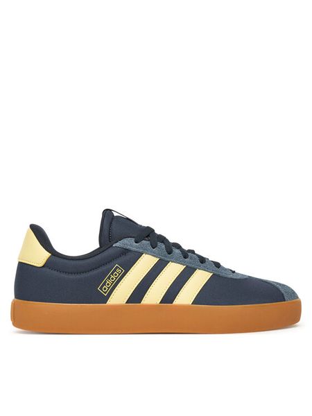 Adidas Sneakersy VL Court 3.0 JS2050 Granatowy. Niebieskie buty sportowe casual Adidas, bez wzorów, z materiału, bez zapięcia. Za 229.99 zł.