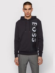 Boss Bluza Seeger 47 50449164 Czarny Regular Fit. Czarne bluzy Boss, m, bez wzorów, z bawełny, bez kaptura. Za 499.99 zł.