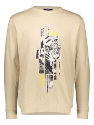 Cavalli CLASS Bluza w kolorze beżowym rozmiar: XXL. Brązowe bluzy Cavalli Class, xxl, bez wzorów, z bawełny, bez kaptura. Za 114.98 zł.