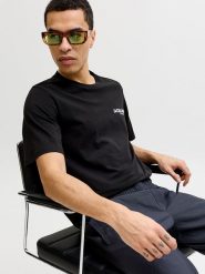 Jack & Jones Koszulka "Blaoscar" w kolorze czarnym rozmiar: XL. Czarne bezrękawniki Jack & Jones, xl, bez wzorów, z bawełny, bez kołnierzyka, bez ramiączek. Za 48.28 zł.