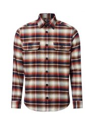 Nils Sundström koszula casual Mężczyźni Regular Fit Bawełna niebieski|czerwony|wielokolorowy, XL. Czerwone koszule Nils Sundström, m, bez wzorów, z bawełny, bez kołnierzyka, bez ramiączek. Za 229.95 zł.