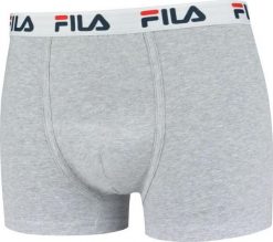 Bokserki męskie Fila 1-pack szare. Szare bokserki 661, m, bez wzorów, z bawełny. Za 113.99 zł.