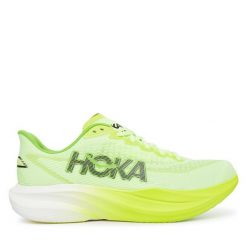 Buty do biegania Hoka. Zielone buty do biegania HOKA, bez wzorów, bez zapięcia, do biegania. Za 729.99 zł.