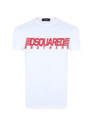 Dsquared² T-shirt w kolorze białym rozmiar: XXL. Białe bezrękawniki Dsquared2, xxl, bez wzorów, z bawełny, bez kołnierzyka, bez ramiączek. Za 134.85 zł.