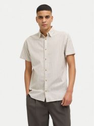 Jack&Jones Koszula Joshua 12269135 Beżowy Comfort Fit. Brązowe koszule Jack&Jones, m, bez wzorów, z bawełny, bez kołnierzyka, bez ramiączek. Za 79.99 zł.