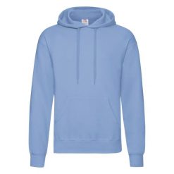 Męska Klasyczna Bluza Z Kapturem. Niebieskie bluzy z kapturem Fruit of the Loom, m, bez wzorów, z kapturem. Za 80.99 zł.