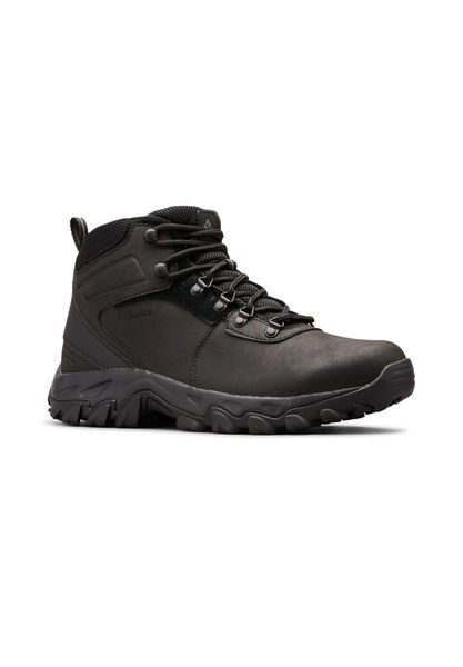Buty trekkingowe męskie Columbia Newton Ridge Plus Ii Waterproof. Czarne buty turystyczne Columbia, na zimę, bez wzorów, z materiału, za kostkę, bez zapięcia, trekkingowe. Za 449.99 zł.