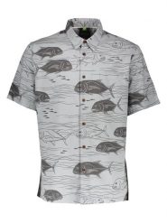 Quiksilver Koszula "Dive Sites" - Regular fit - w kolorze szarym rozmiar: XL. Szare koszule Quiksilver, xl, bez wzorów, bez kołnierzyka, bez ramiączek. Za 137.42 zł.