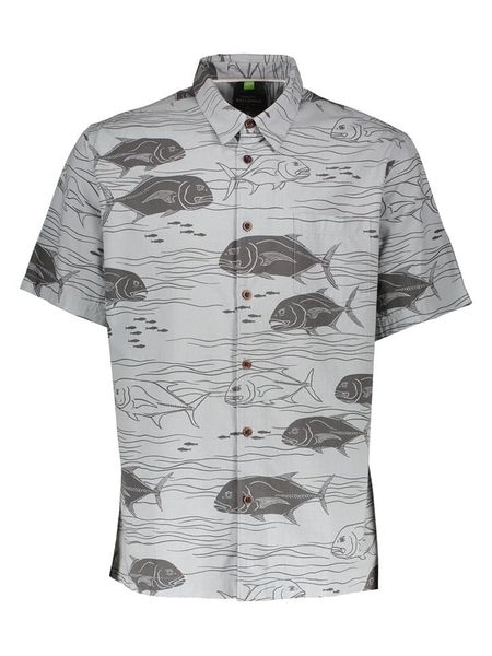 Quiksilver Koszula "Dive Sites" - Regular fit - w kolorze szarym rozmiar: XL. Szare koszule Quiksilver, xl, bez wzorów, bez kołnierzyka, bez ramiączek. Za 133.29 zł.