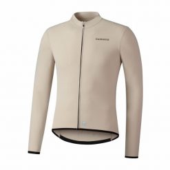 Termiczny dżersej z długim rękawem Shimano Vertex. Brązowe bluzki z długim rękawem Shimano, bez wzorów, z dżerseju, bez kołnierzyka, bez ramiączek. Za 489.90 zł.