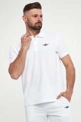 Polo męskie AERONUATICA MILITARE. Koszulki polo sportowe Aeronautica Militare, m, bez wzorów, bez kołnierzyka, bez ramiączek. Za 319.00 zł.
